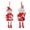 Melrose Clay Elf Christmas Ornament - 5.25" - Red and White - 12ct